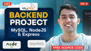 Build a Project using Node.js, Express JS & MySQL🔥