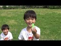 公園で水遊び　水風船で遊ぶ　Vlog　ひなごんとおいちゃん　　SunflowerTV