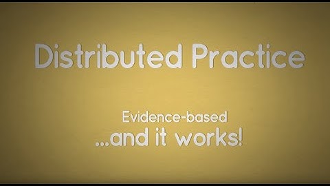 Distributed Practice - Change in a Minute
