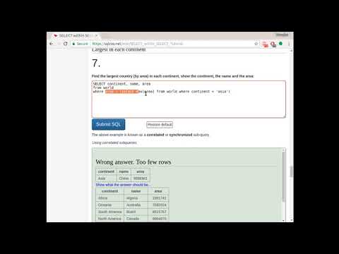 sqlzoo select in