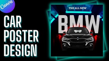 Car poster design in canva tutorial by DLC Ventures India