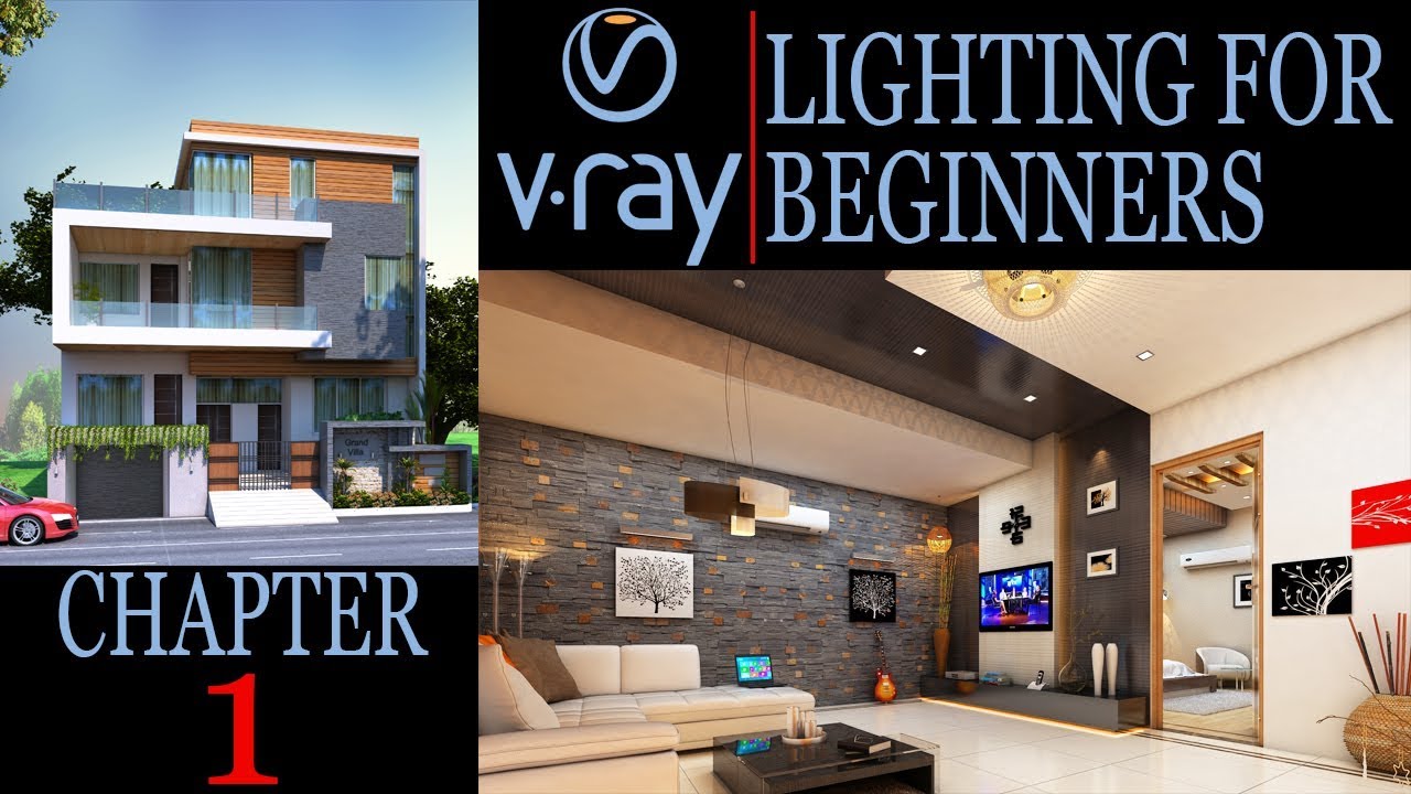 VRAY LIGHTING TUTORIAL 3DS MAX TUTORIAL IN HINDI CHAPTER 1 - YouTube