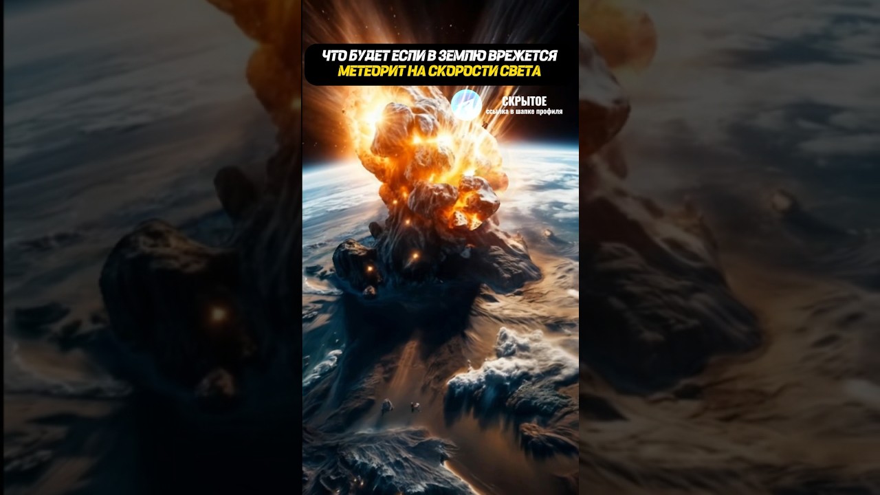 ЧТО БУДЕТ ЕСЛИ В ЗЕМЛЮ ВРЕЖЕТСЯ МЕТЕОРИТ НА СКОРОСТИ СВЕТА