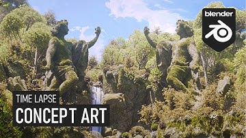 Blender Concept Art (time lapse)
