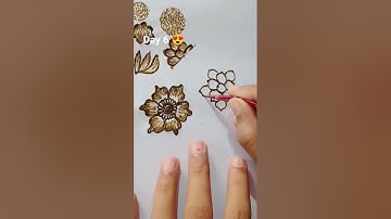shadow mehandi Class for beginners l simple easy and latest l learn Henna Basics #shorts #viral