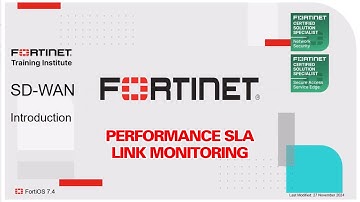 Config SLA on Fortigate - Link monitoring SD-WAN