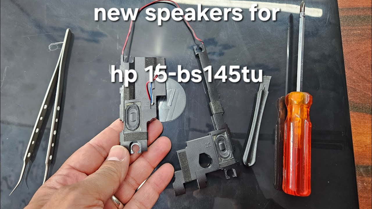 how to replace speakers for hp 15-bs145TU laptop - YouTube