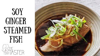 Soy Ginger Steamed Fish Recipe | How To Cook Chinese Style Soy Steamed Fish | Easy Steamed Fish