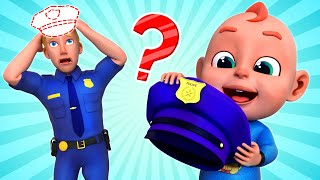 Policeman keeps everyone safe - Safety Tips + Wheels on the Bus | More Nursery Rhymes & Kids Songs
