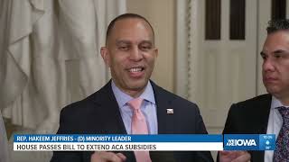 House passes bill to extend health care subsidies in defiance of GOP leaders