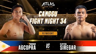 Norman Agcopra Vs Elipitua Siregar Full Fight Cfn 34