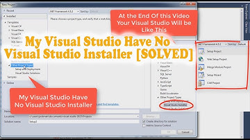 Create Setup File in Visual Studio My Visual Studio Have No Visual Studio Installer [SOLVED]