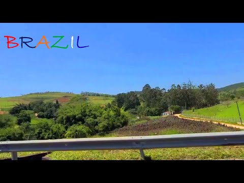 Relaxing Brazil road drive