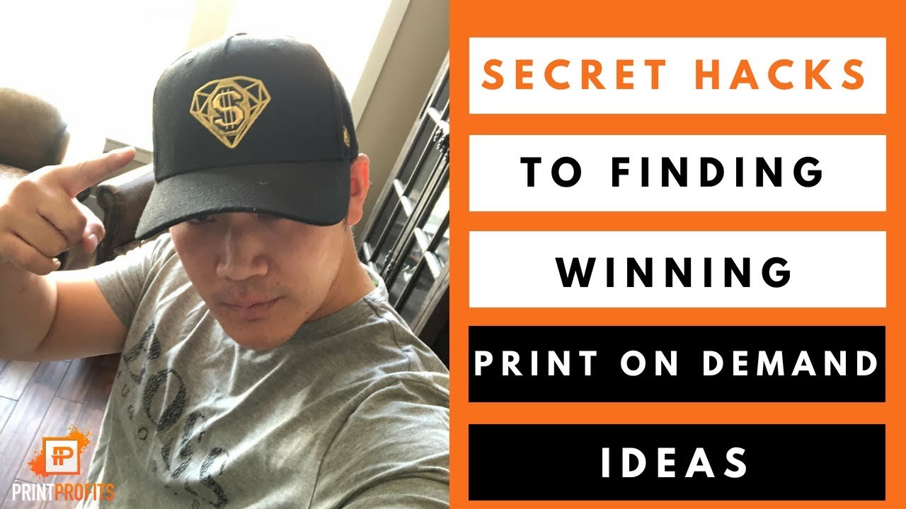 Secret Hacks To Finding Winning Print On Demand Ideas - YouTube