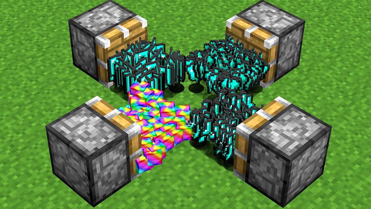 How to make rainbow armor - YouTube