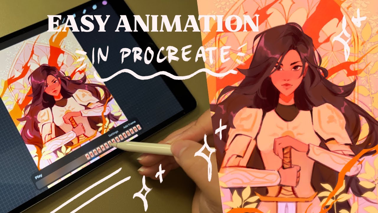 adding animation to an illustration in Procreate - YouTube