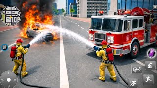 Firefighting 3D: Ultimate Rescue Truck Missions Games Android Gameplay. screenshot 4