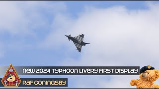RAF PILOT DEMONSTRATES NEW SPECIAL TYPHOON 'MOGGY' FIRST DISPLAY • 80TH DDAY TRIBUTE RAF CONINGSBY