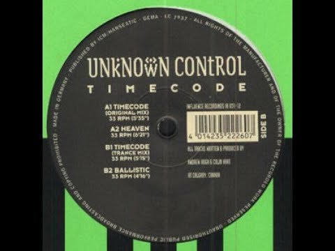 Unknown Control (2) — Unknown Control -   Timecode (original mix) A1