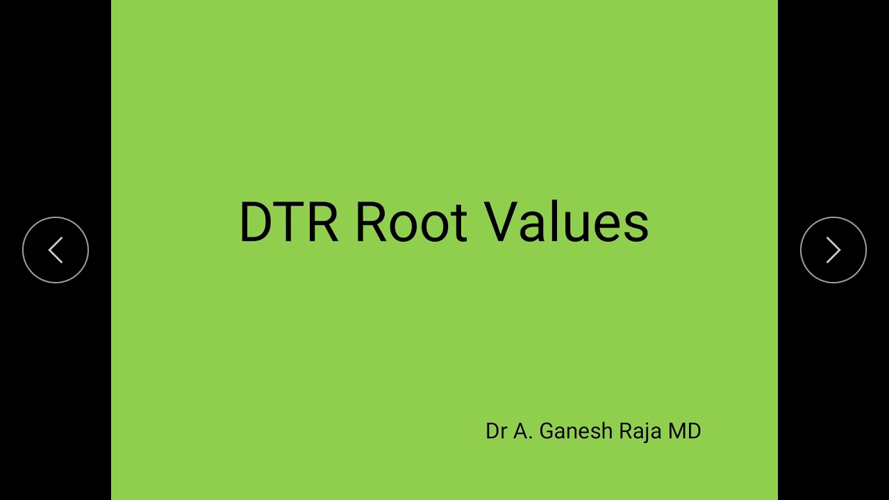 DTR Root Values - YouTube