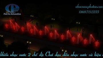 Phun nước tạo hình nghệ thuật bể dài