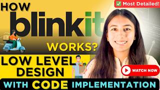 Blinkit (Zepto) Low-Level Design with Code & UML | Order Management System & Inventory | #lld #easy