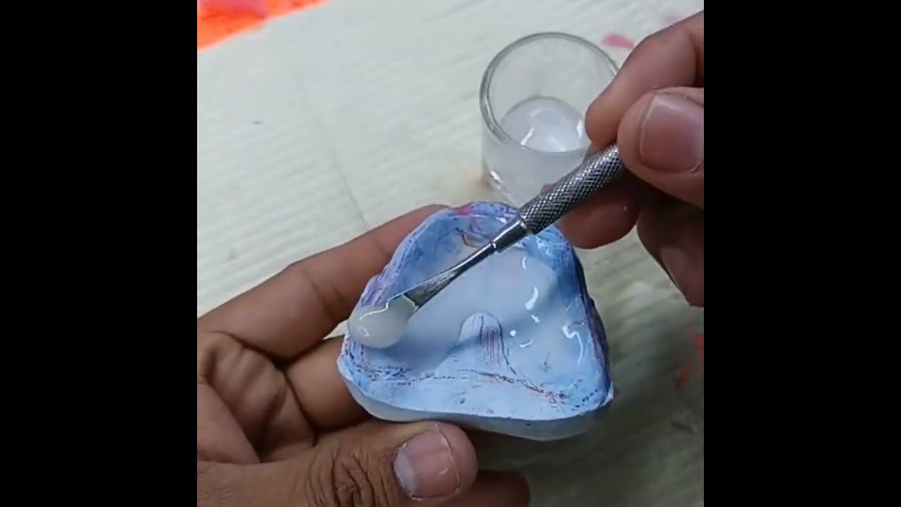 placa base con acrílico transparente. técnica. (fácil)🥰🥰🥰