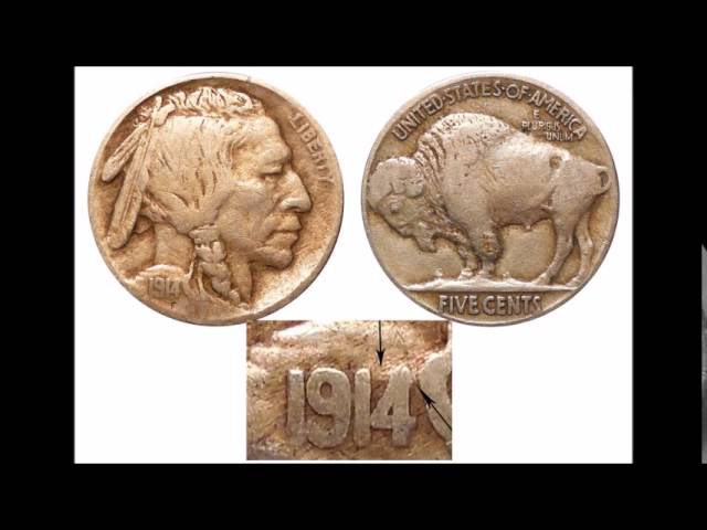 1914 4 over 3 buffalo nickel - YouTube