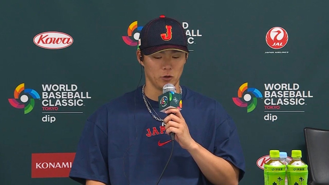 山本由伸 WBC開幕投手会見「期待に応えたい」🇯🇵【日本語インタビュー】
