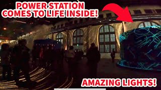 CURRENTS LIGHT SHOW @ NIAGARA FALLS POWER STATION! IT COMES TO LIFE AT NIGHT!