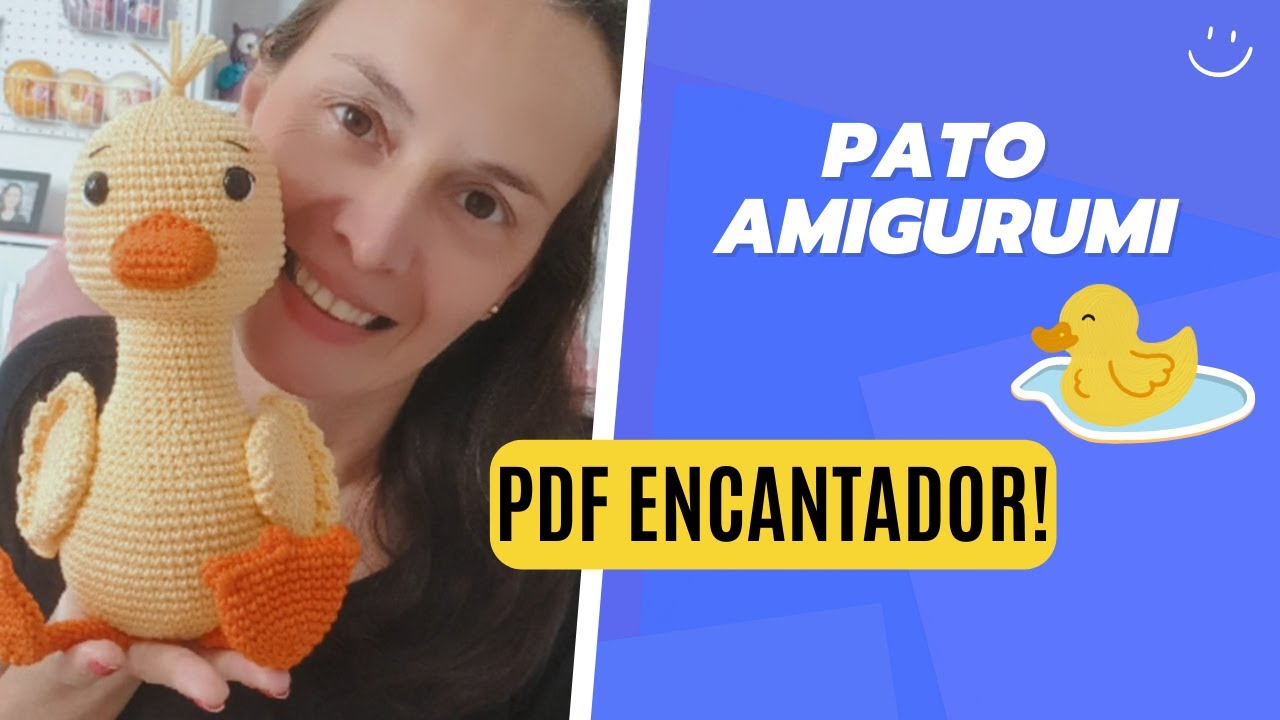 RECEITA DO PATO AMIGURUMI GRANDE | Saiba mais sobre os detalhes desse PDF PAGO