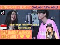 REACTION to REZA DARMAWANGSA vs INDAH AQILA - ILIR 7 - Salah Apa Aku (SING-OFF) 😍