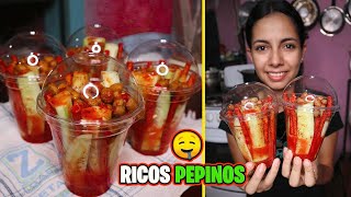 HACIENDO PEPINOS PREPRARADOS CON TAJIN