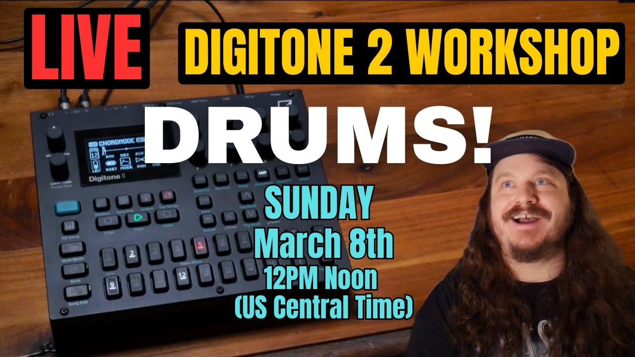 Designing Unique Drums on the Digitone 2 (Live Workshop)