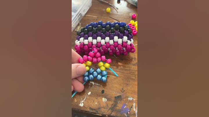 Adding a star to a cuff I made for my pookie! 👍 #Kandi #pride #genderfluid #pansexual