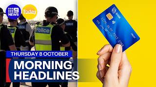 Victorian cops go soft on kids crime; ATO stands firm on credit card ban | 9 News Australia screenshot 2