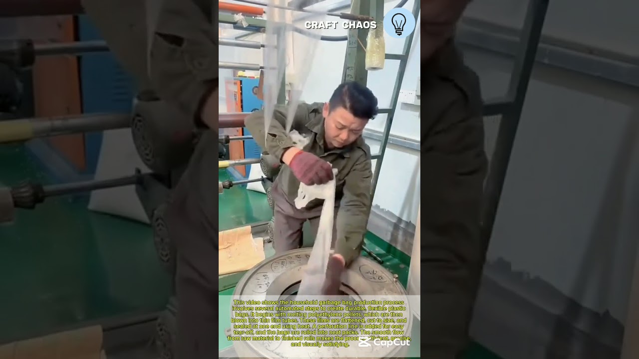 Household garbage bag production process