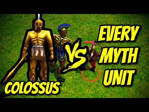 COLOSSUS vs EVERY MYTH UNIT | Age of Mythology