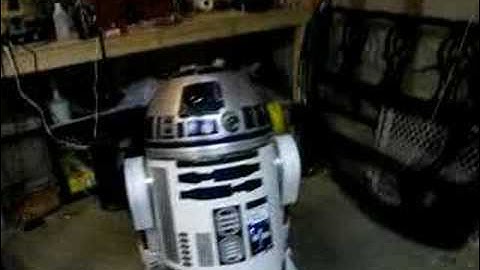 R2-D2 full size R/C with movie projector