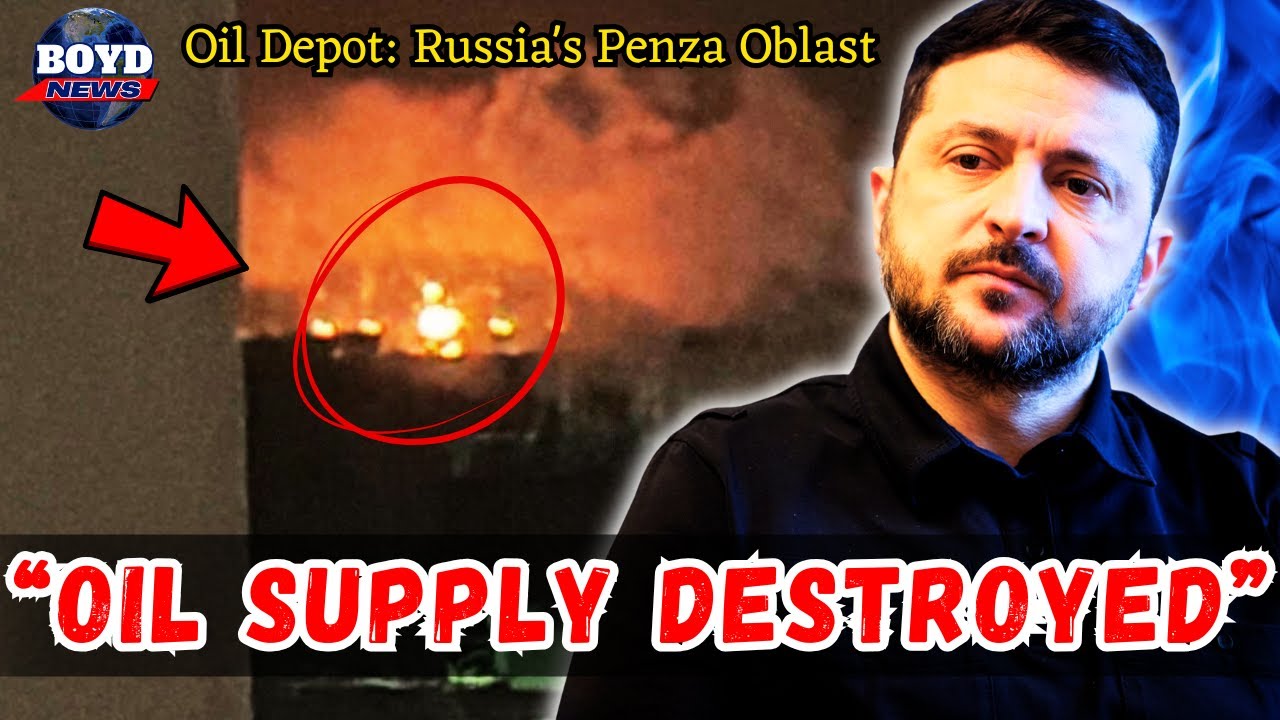 UKRAINIAN DRONES BLOW UP RUSSIAN OIL DEPOT IN PENZA | TRI-LATERAL PEACE TALKS IN UAE | WAR NEWS