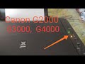 Canon G2000, 3000 Printer Reset. Red light