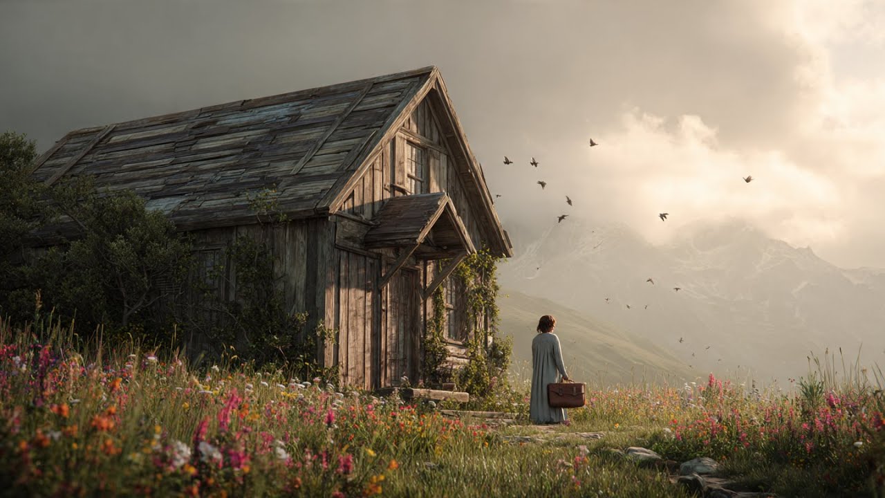 Viuva Herdou Uma Casa Abandonada Na Montanha - Porém Cheia De Vida