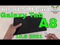 Samsung Galaxy Tab A8 Insert SIM Card