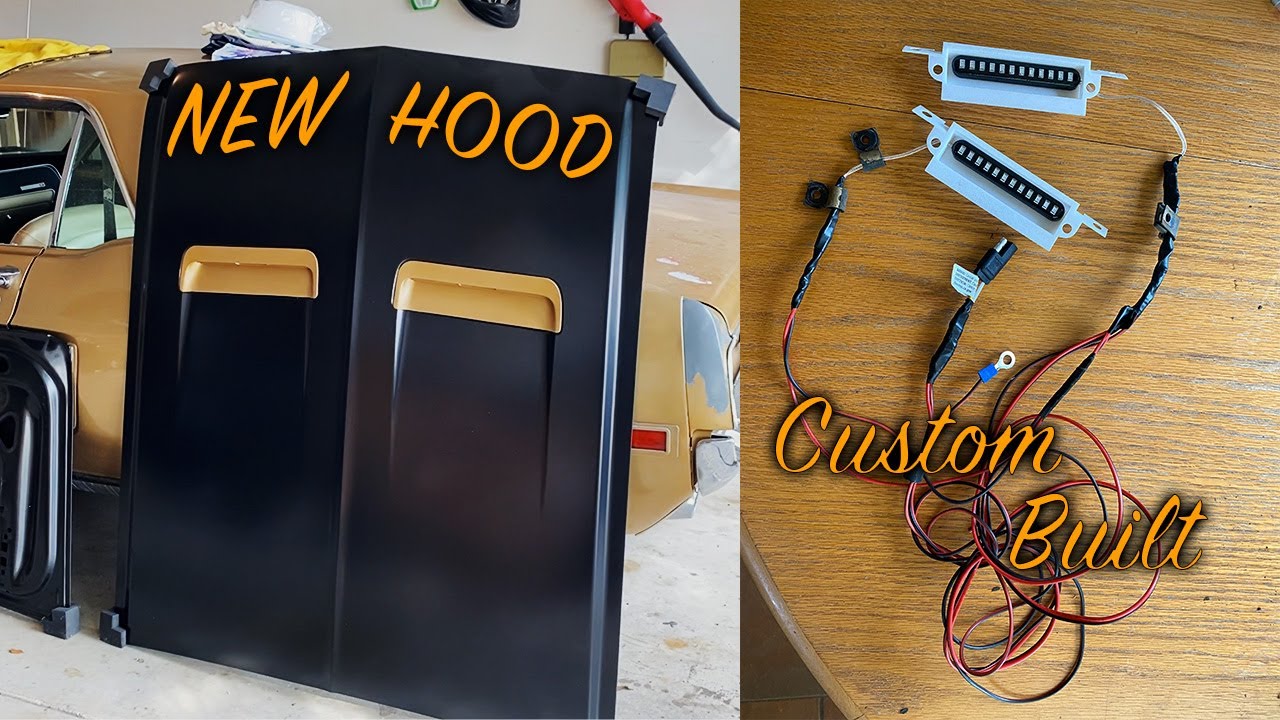 How To guide - build 67 - 68 Mustang sequential hood turn signal lights with harness!! 