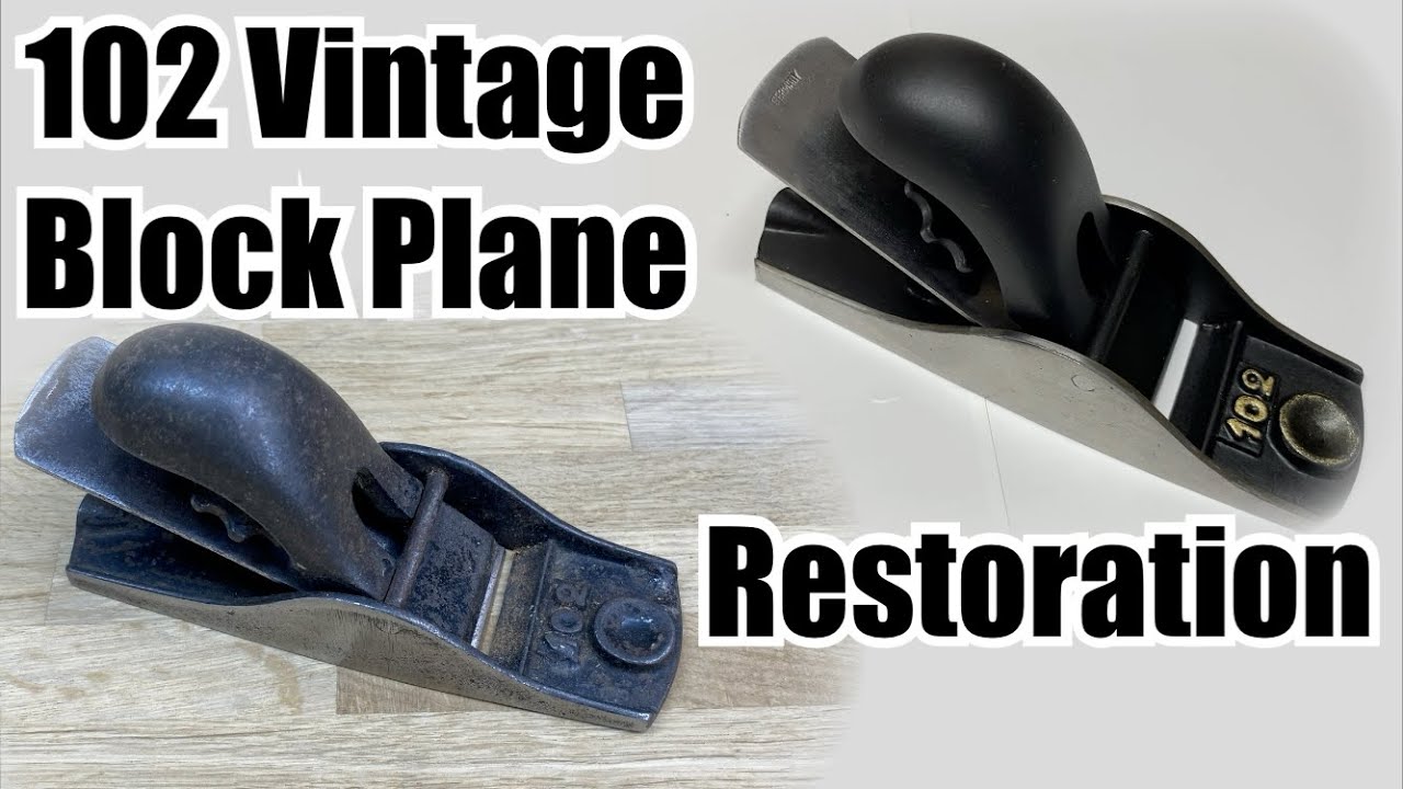 102 Vintage (Stanley?) Block Plane Restoration {new lease on life}