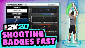 HOW TO GET SHOOTING BADGES FAST in 2K20 TEAM PRACTICE