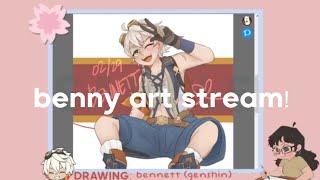 220227 VOD - Mak Draws: Bennett (Genshin Impact)