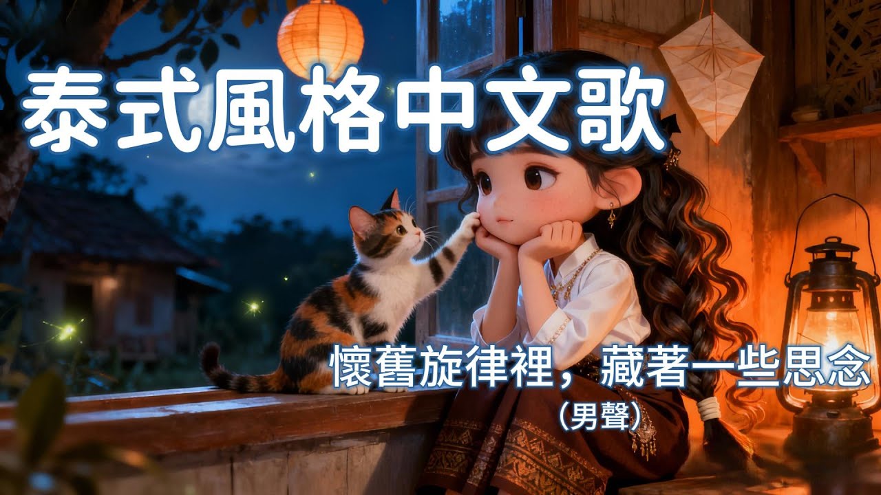 【夢潔聽歌】溫柔男聲唱出思念與回憶｜泰式鄉村風中文歌 | Warm Thai Luk Thung Style Chinese Song for Relaxation & Healing