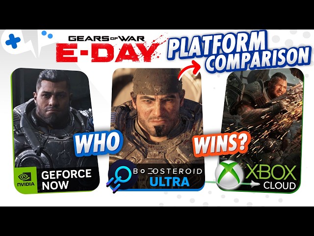 Gears of War E-DAY | GeForce NOW, XBOX Cloud, Boosteroid Gameplay Comparison
