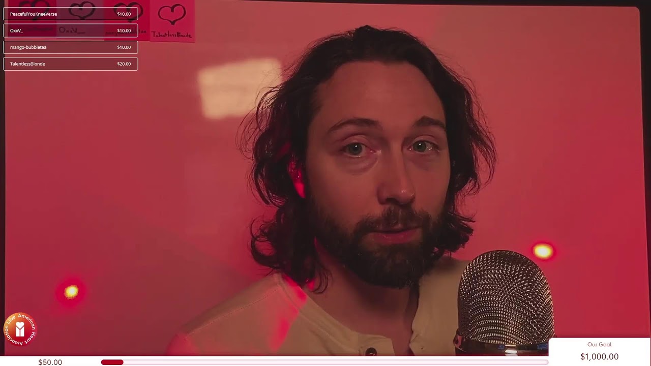 Heart Month ️ Live Layered: ASMR + Ambient Music | !AHA !humansforhearts